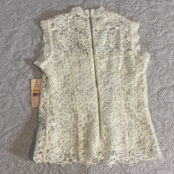 Nanette Lepore Knit Sleeveless Marshmallow Top - Picture 3 of 9